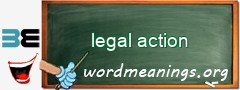 WordMeaning blackboard for legal action